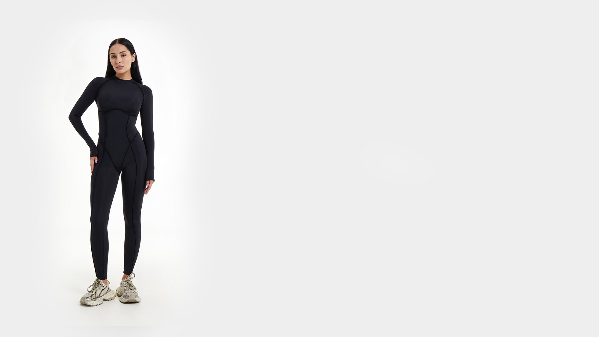 Комбинезон Majestic Black Long Sleeve