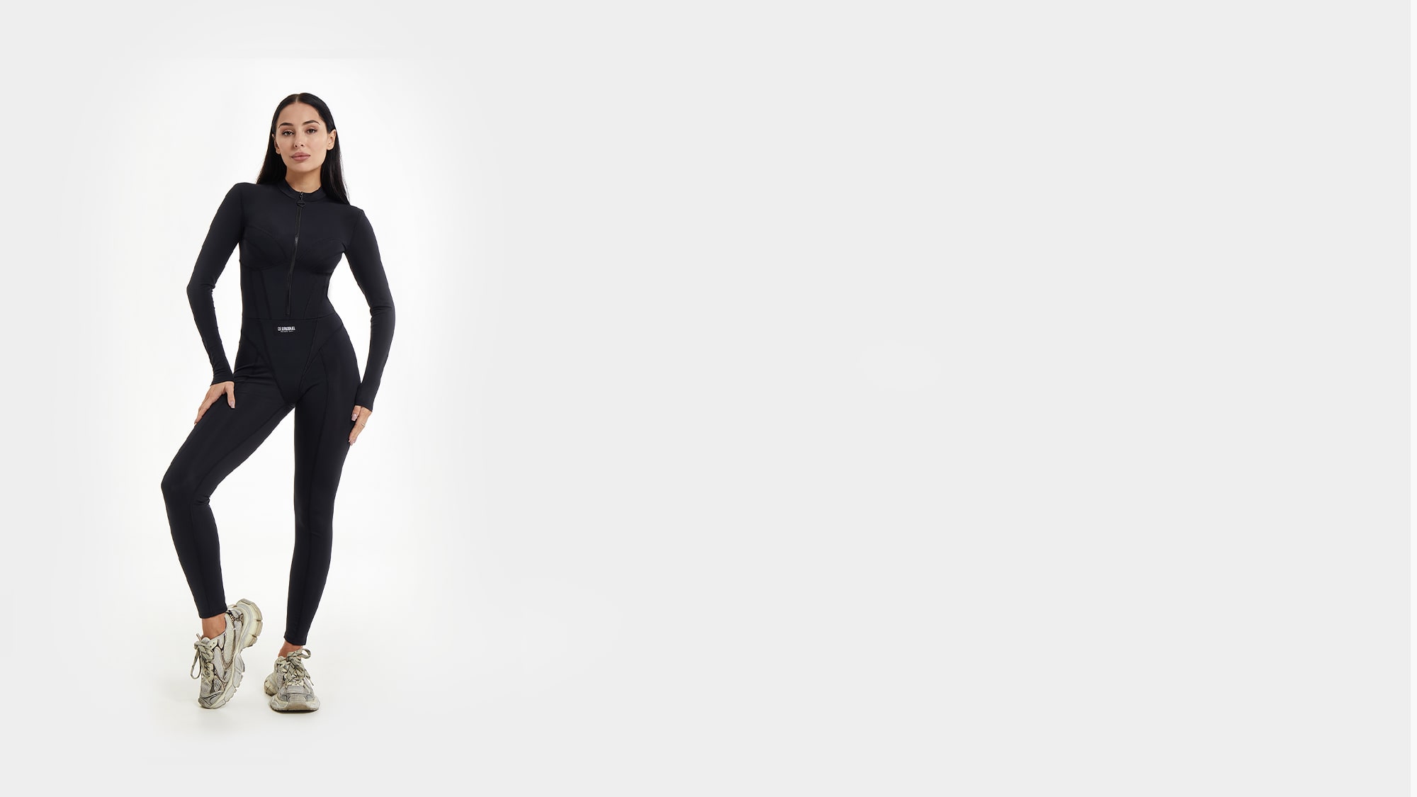 Vogue Black Long Sleeve Jumpsuit