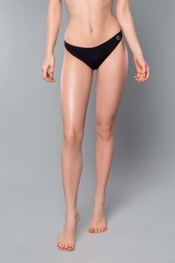 No-show Black Thongs