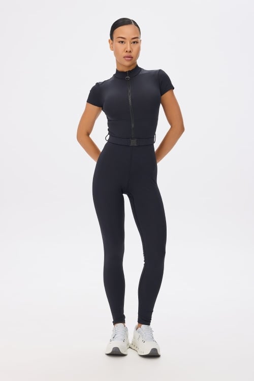 Dominant Black Short Sleeve Jumpsuit