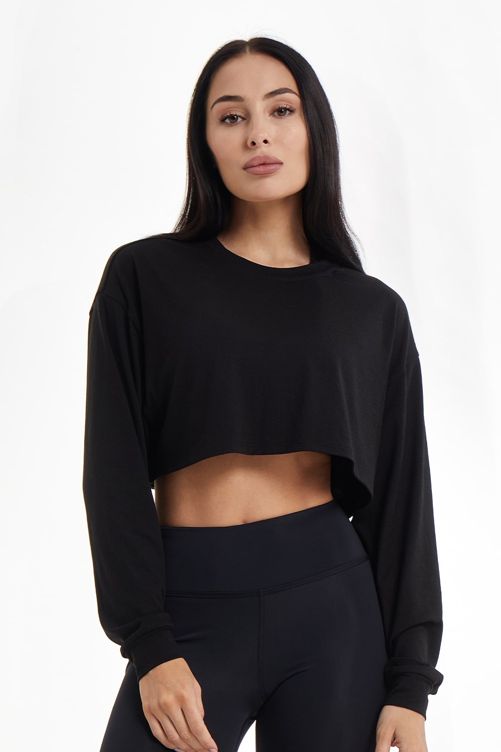 Basic Longsleeve Crop T-shirt