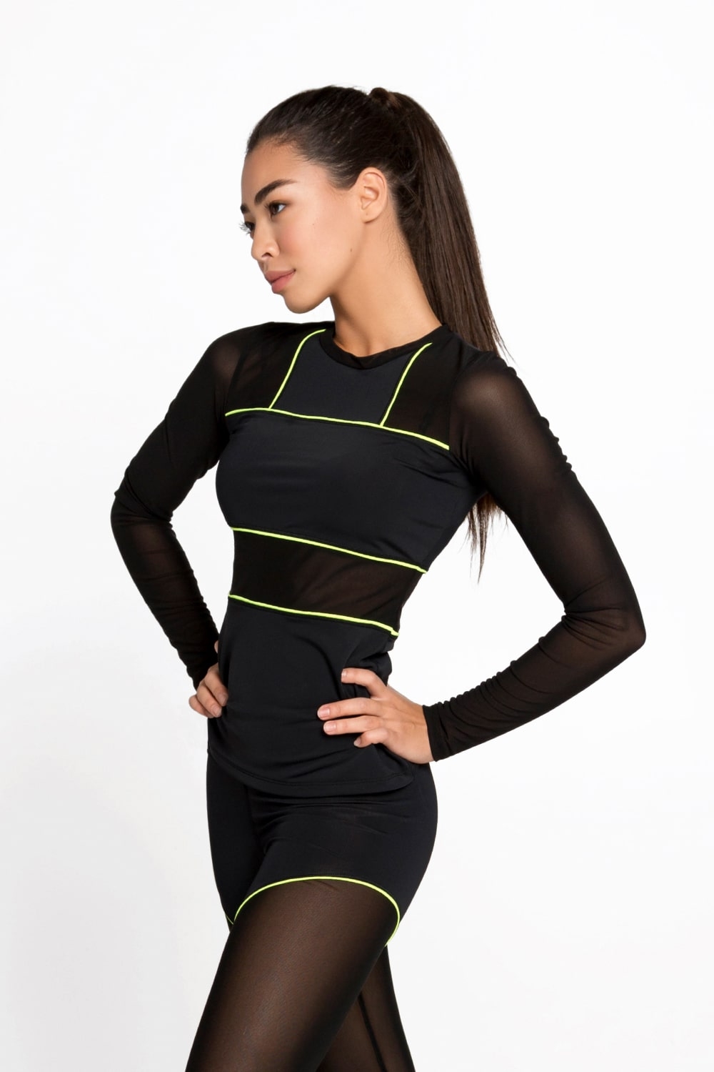 Crazy Basic Lemon Long Sleeve Top