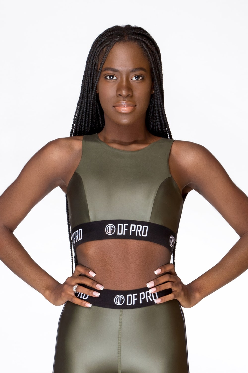 New Perform Pro Green Top Bra
