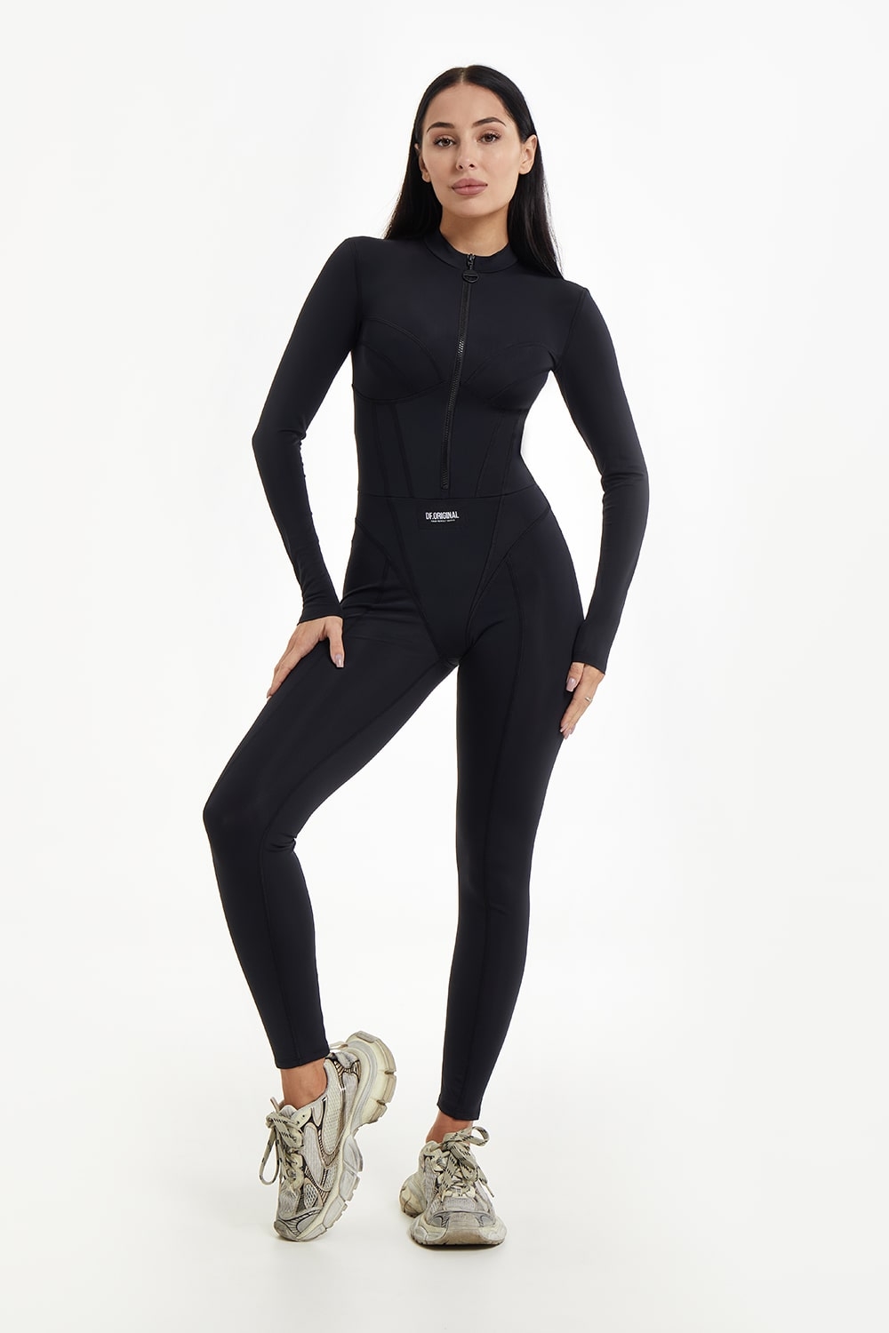 Vogue Black Long Sleeve Jumpsuit