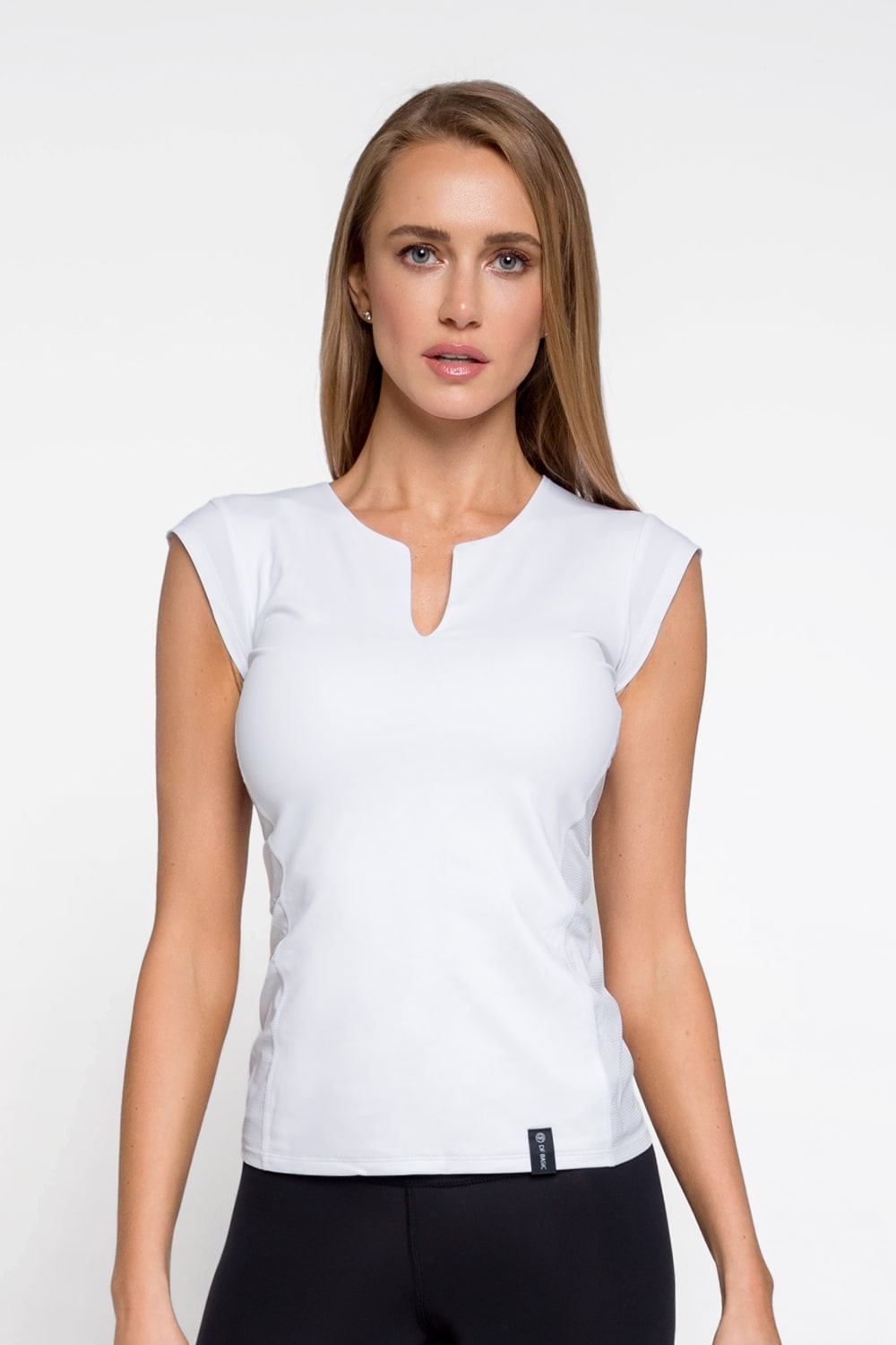 T-shirt White women's t-shirts designed for fitness beautiful sports t-shirts, df fitness t-shirt