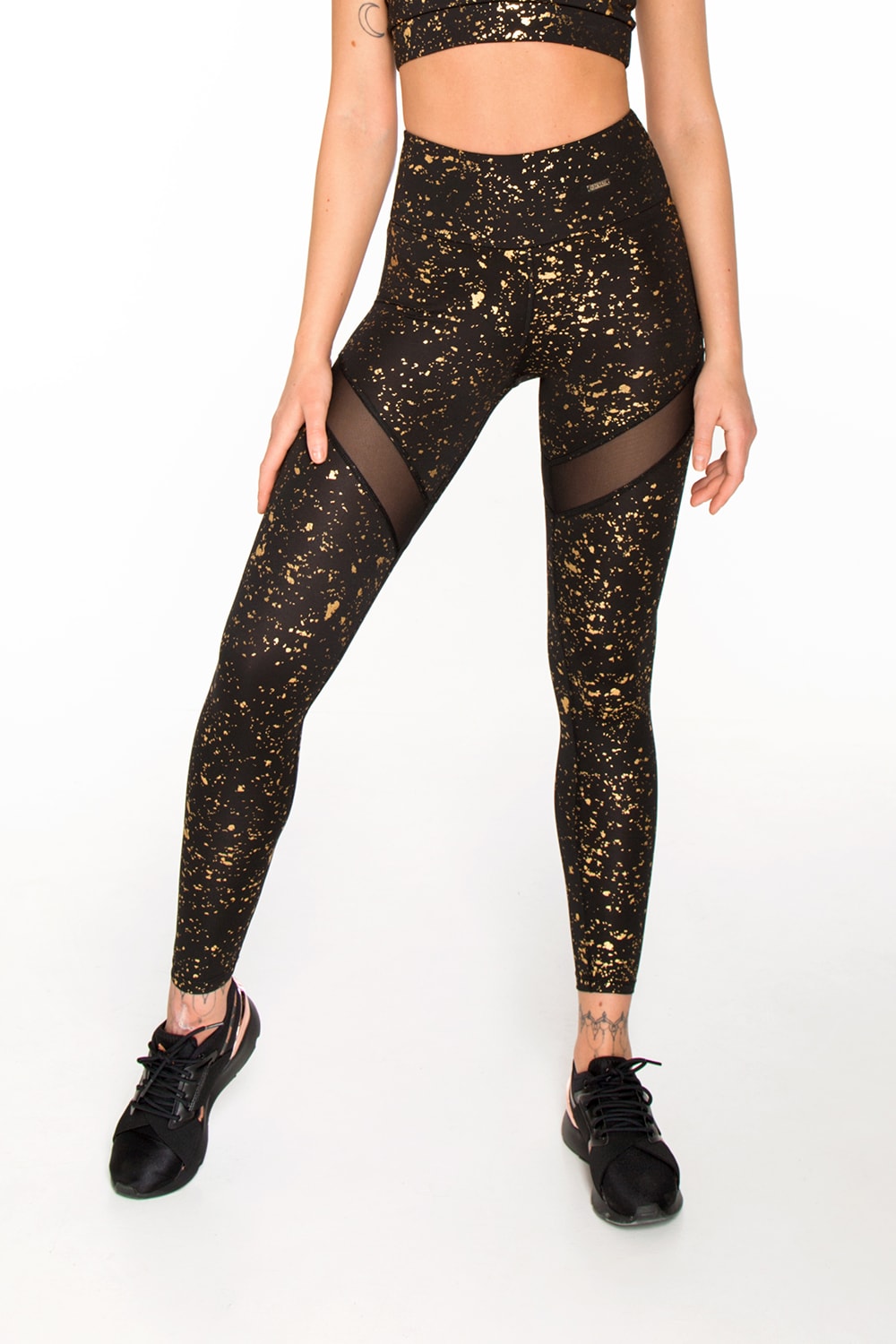 Leggings Stardust Gold leggings designed for fitness in leggings for fitness from df